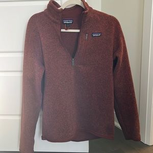 Patagonia Better Sweater Size Small - Burnt Orange Colour